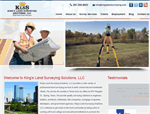 Tablet Screenshot of kingslandsurveying.com